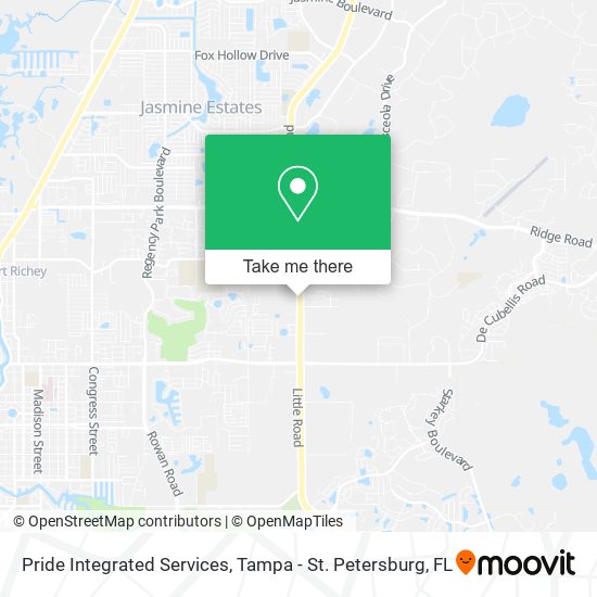Pride Integrated Services map
