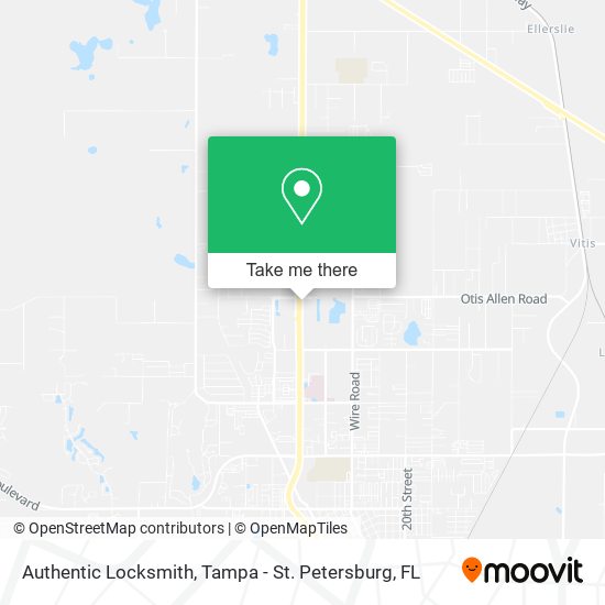 Authentic Locksmith map