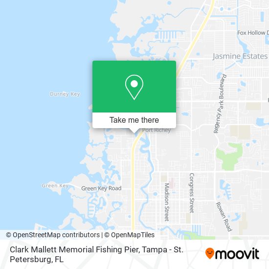 Clark Mallett Memorial Fishing Pier map