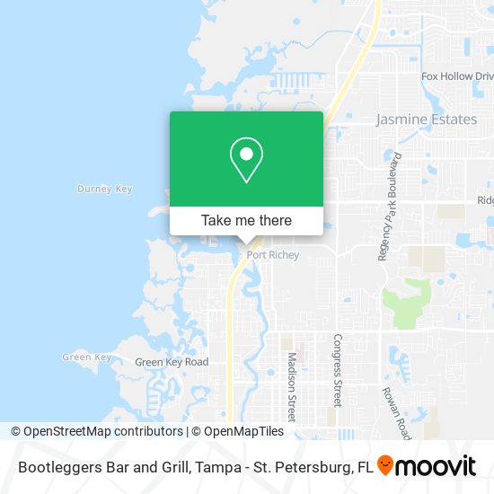 Bootleggers Bar and Grill map