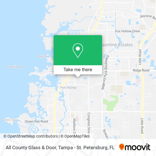 Mapa de All County Glass & Door