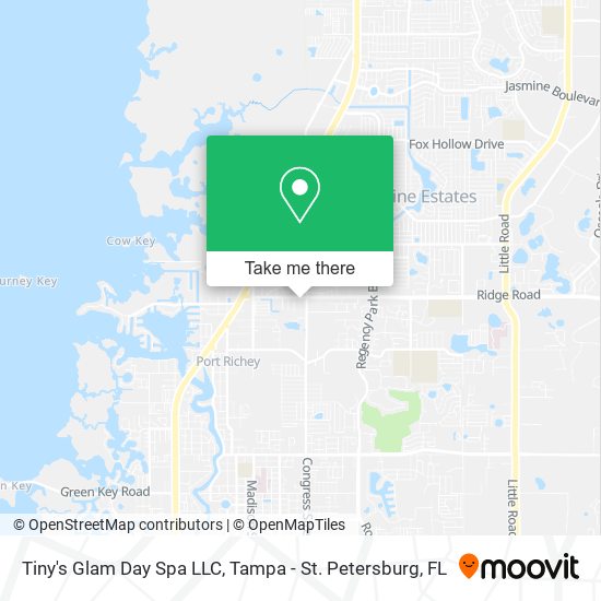 Mapa de Tiny's Glam Day Spa LLC