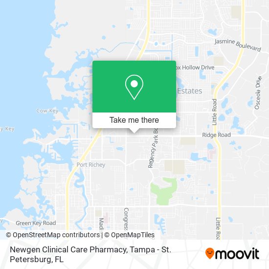 Newgen Clinical Care Pharmacy map