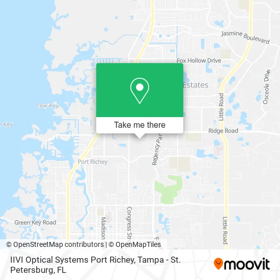 Mapa de IIVI Optical Systems Port Richey