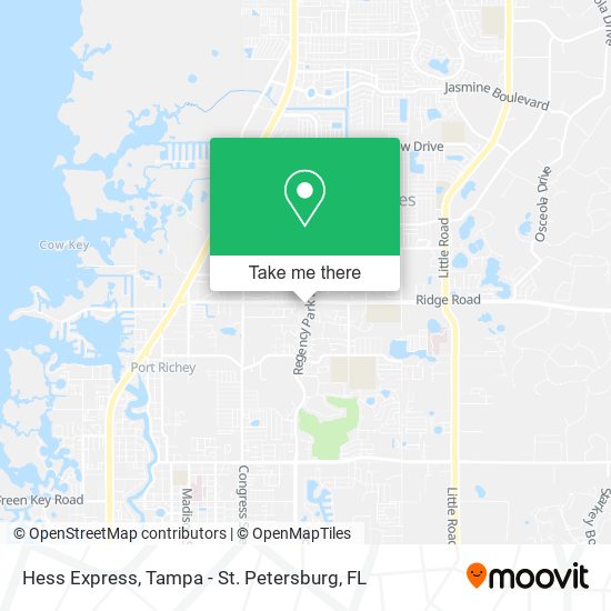 Hess Express map