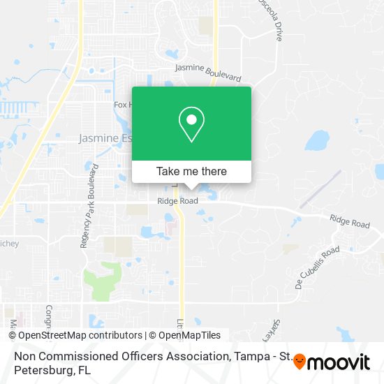 Non Commissioned Officers Association map