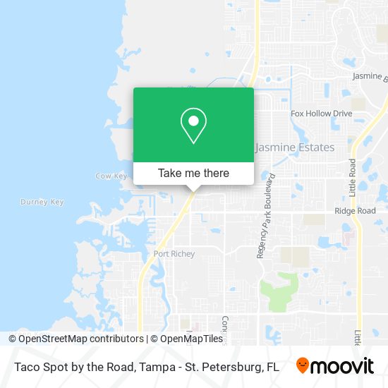 Taco Spot by the Road map