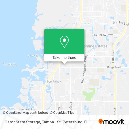 Gator State Storage map