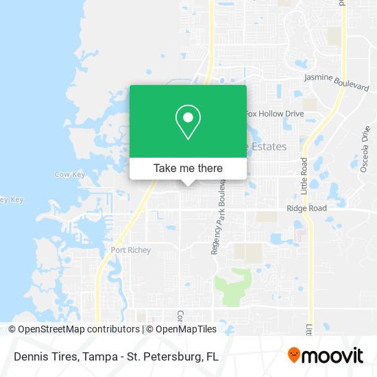 Dennis Tires map