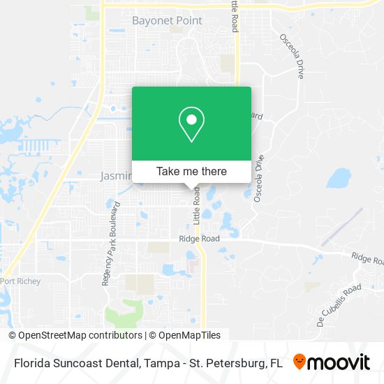 Florida Suncoast Dental map