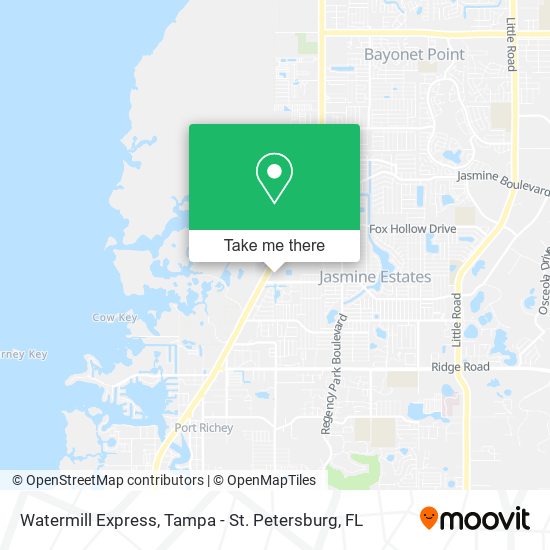 Watermill Express map