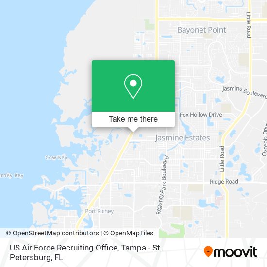 US Air Force Recruiting Office map