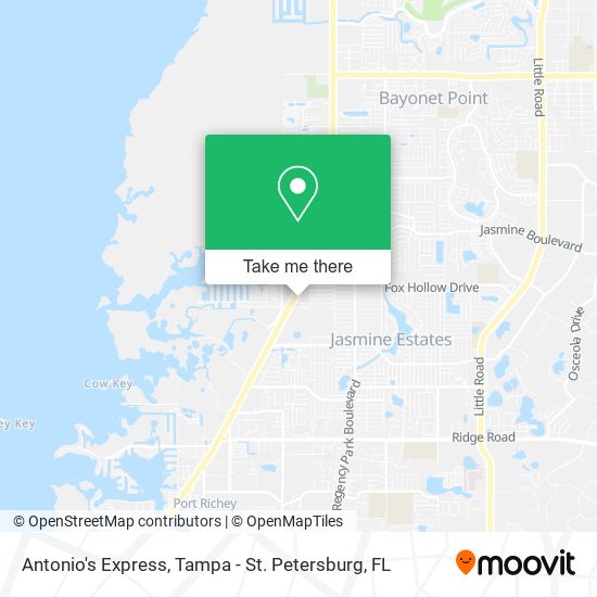Mapa de Antonio's Express
