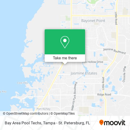Mapa de Bay Area Pool Techs