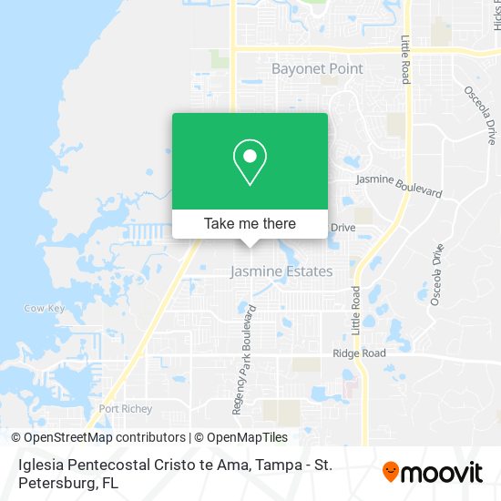 Iglesia Pentecostal Cristo te Ama map