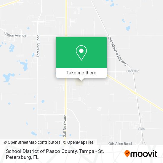 Mapa de School District of Pasco County