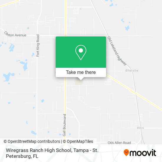 Mapa de Wiregrass Ranch High School
