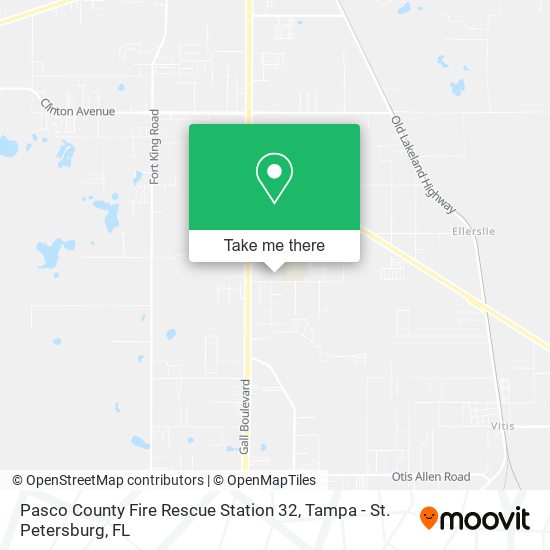 Pasco County Fire Rescue Station 32 map