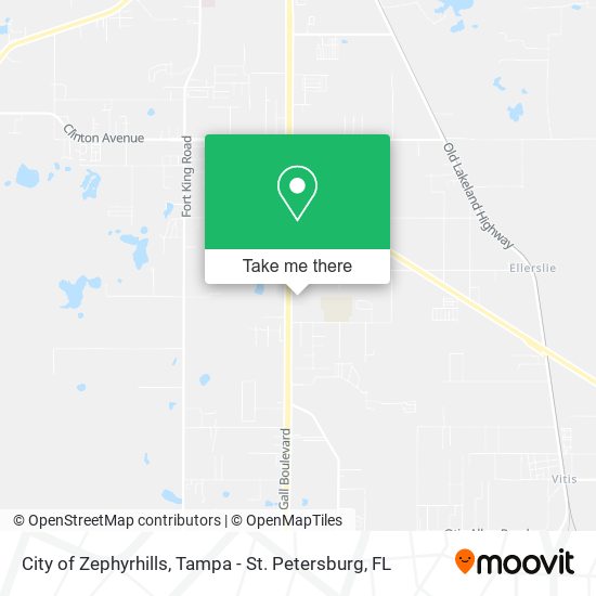 Mapa de City of Zephyrhills