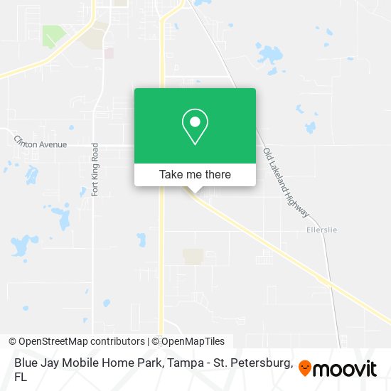 Blue Jay Mobile Home Park map