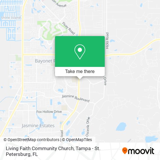Living Faith Community Church map