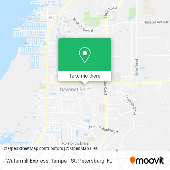 Watermill Express map