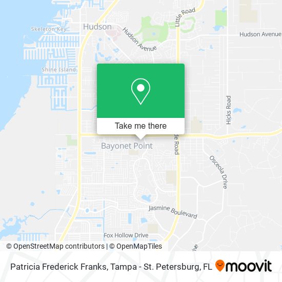 Patricia Frederick Franks map
