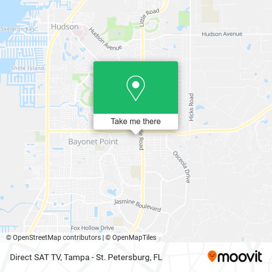 Direct SAT TV map
