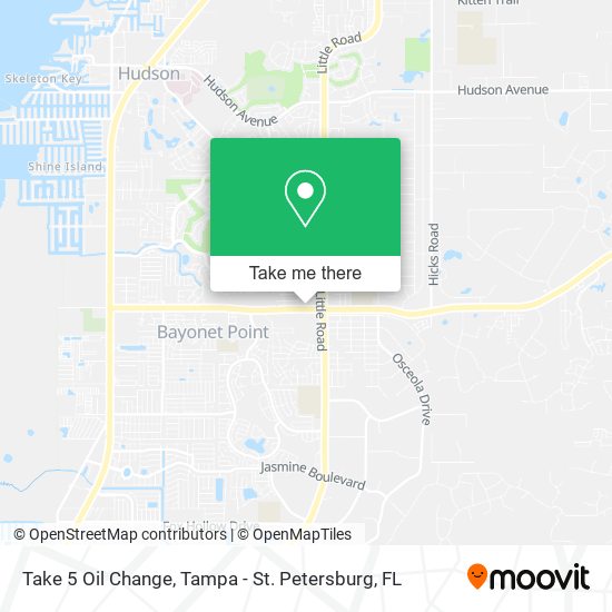Mapa de Take 5 Oil Change