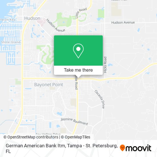 German American Bank Itm map