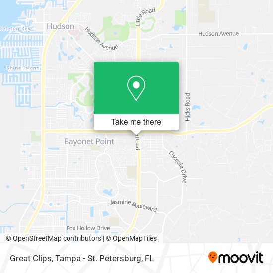 Great Clips map
