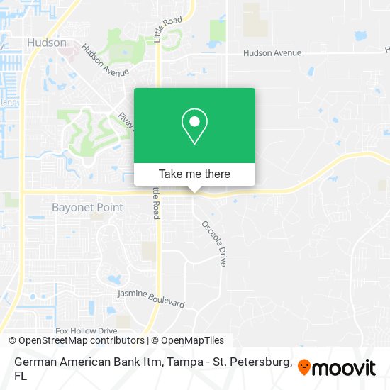 Mapa de German American Bank Itm