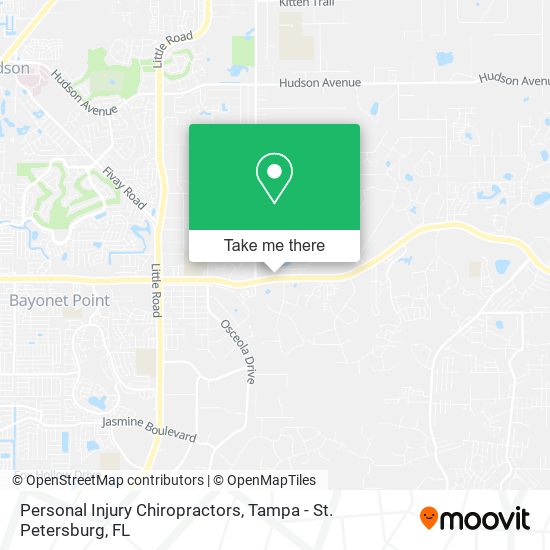 Personal Injury Chiropractors map