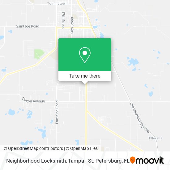 Neighborhood Locksmith map