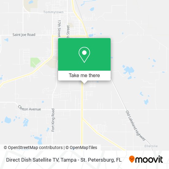 Direct Dish Satellite TV map