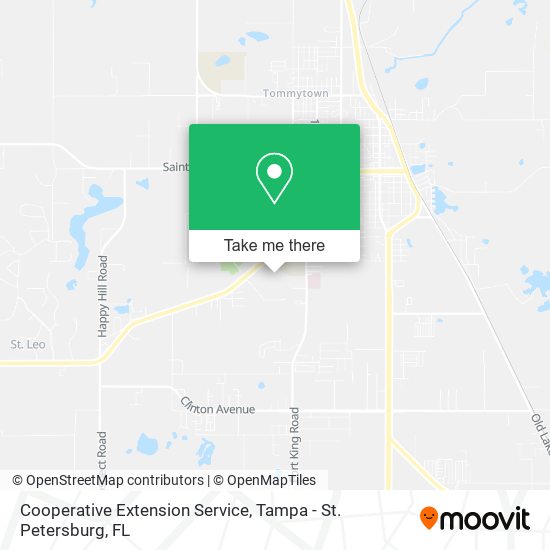 Mapa de Cooperative Extension Service