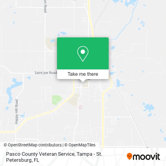 Mapa de Pasco County Veteran Service