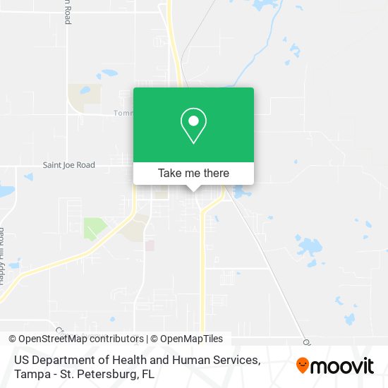 Mapa de US Department of Health and Human Services