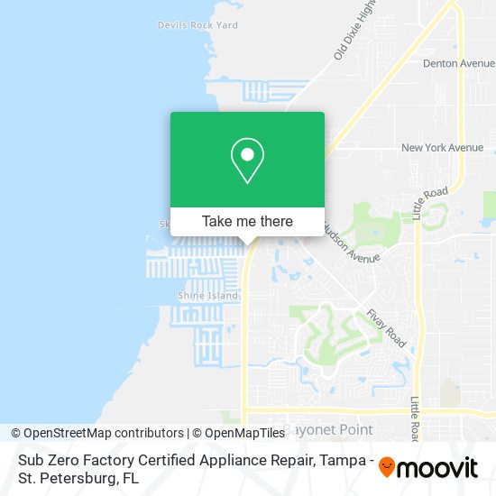 Sub Zero Factory Certified Appliance Repair map