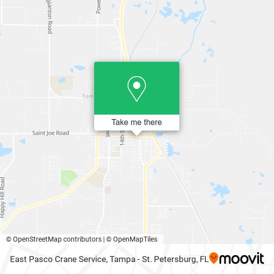 East Pasco Crane Service map