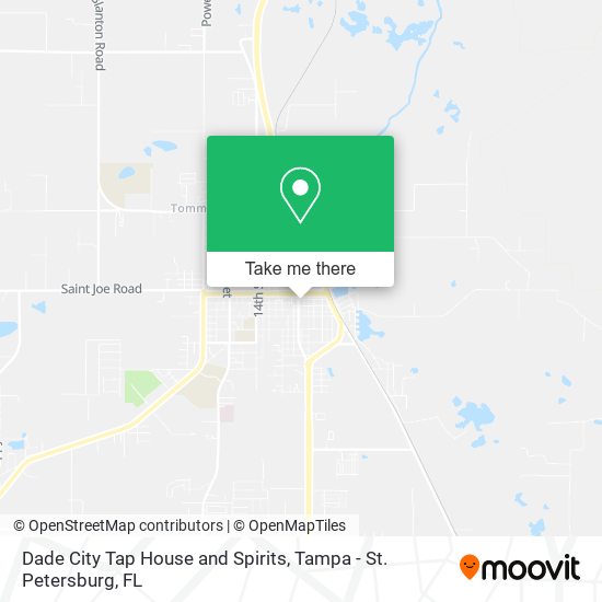 Dade City Tap House and Spirits map