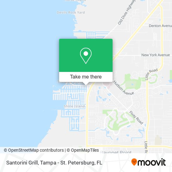 Santorini Grill map