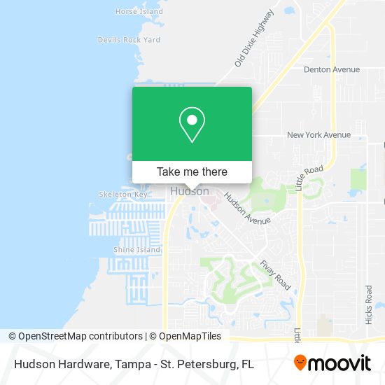 Hudson Hardware map