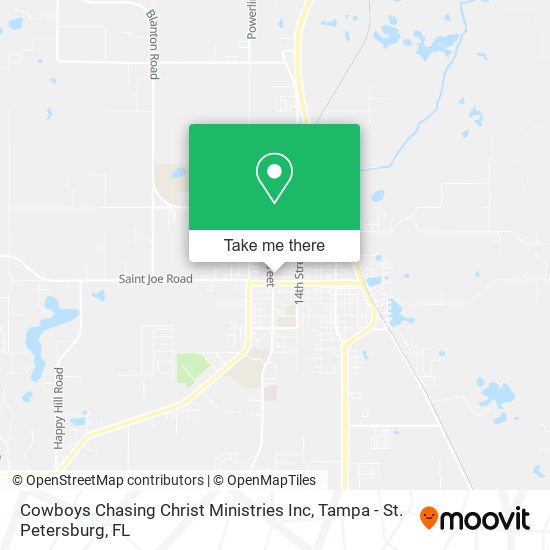 Cowboys Chasing Christ Ministries Inc map