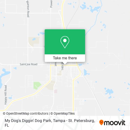 My Dog's Diggin' Dog Park map