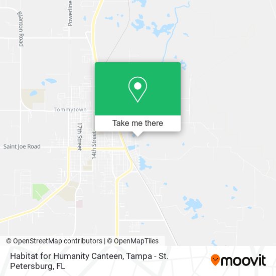 Habitat for Humanity Canteen map