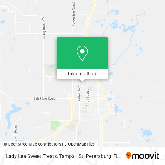 Lady Lea Sweet Treats map