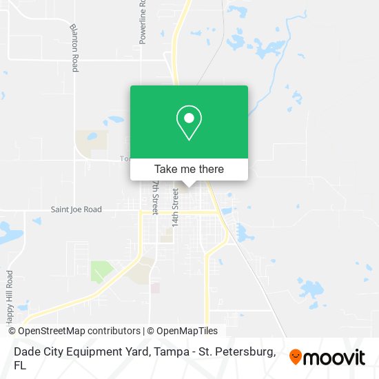 Dade City Equipment Yard map