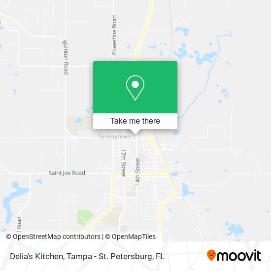 Delia's Kitchen map