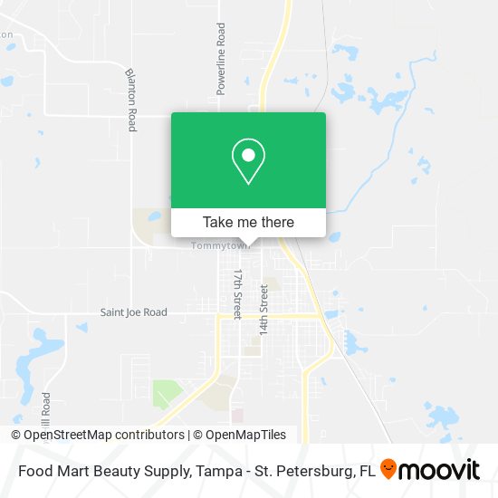 Food Mart Beauty Supply map